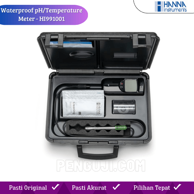 Alat Pengukur pH/Temperatur Waterproof HI991001 HANNA - Image 5