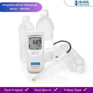 Pengukur pH Air Minum pH Meter – HI99192 HANNA