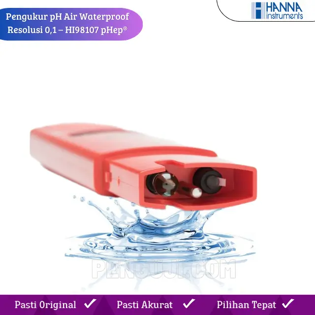 Pengukur pH Air Waterproof Resolusi 0,1 – HI98107 pHep® HANNA - Image 4