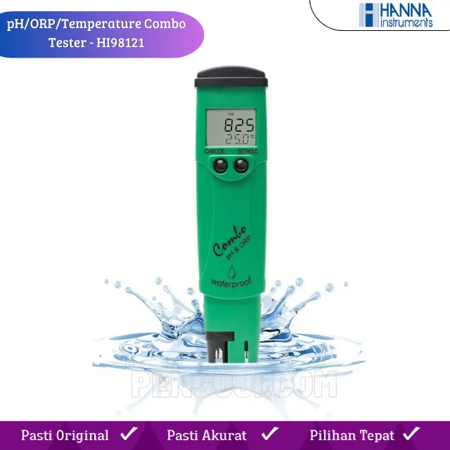 Tester Kualitas Air 3 Parameter pH, ORP & Suhu HI98121 HANNA