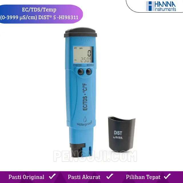 Alat Ukur Air 3in1 EC/TDS/Temperature Tester (0-3999 µS/cm) DiST® 5 - HI98311 HANNA - Image 2