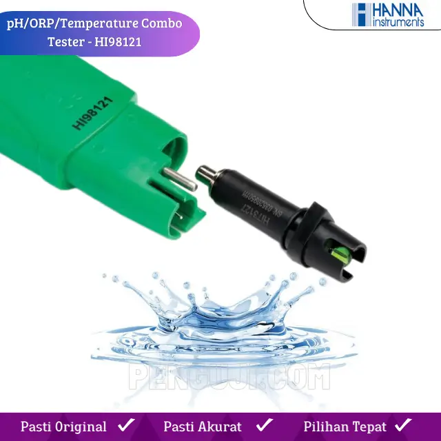 Tester Kualitas Air 3 Parameter pH, ORP & Suhu HI98121 HANNA - Image 3