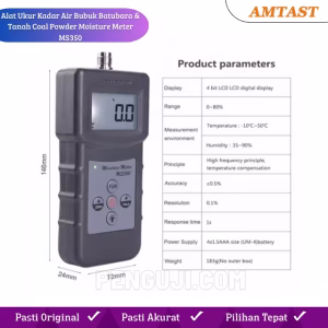 Alat Ukur Kadar Air Bubuk Batubara & Tanah Coal Powder Moisture Meter MS350