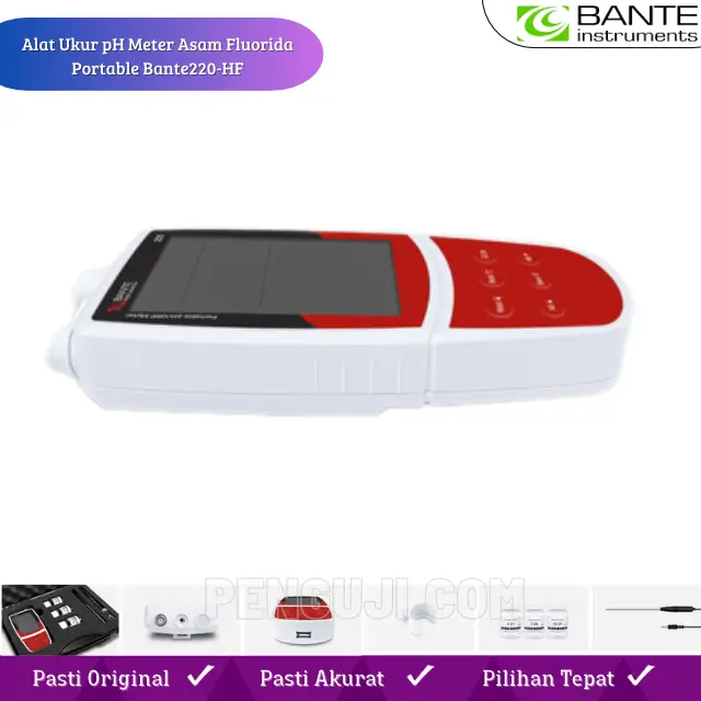Alat Ukur pH Meter Asam Fluorida Portable Bante220-HF - Image 2