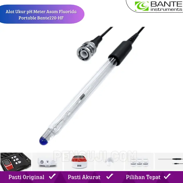 Alat Ukur pH Meter Asam Fluorida Portable Bante220-HF - Image 3