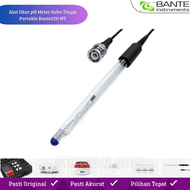 Alat Ukur pH Meter Suhu Tinggi Portable Bante220-HT - Image 3