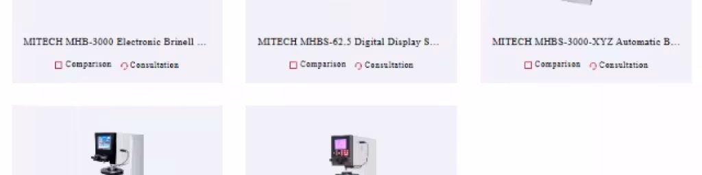 Perbandingan Brinell Hardness Tester Mitech
